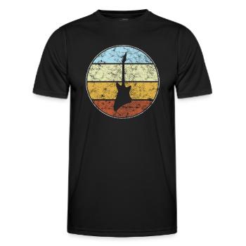 Rock Retro - Men's Functional T-Shirt - black - Front - AI Model Male 178 dark (178cm)
