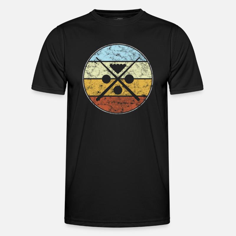 Billiard Retro Männer Funktions-T-Shirt