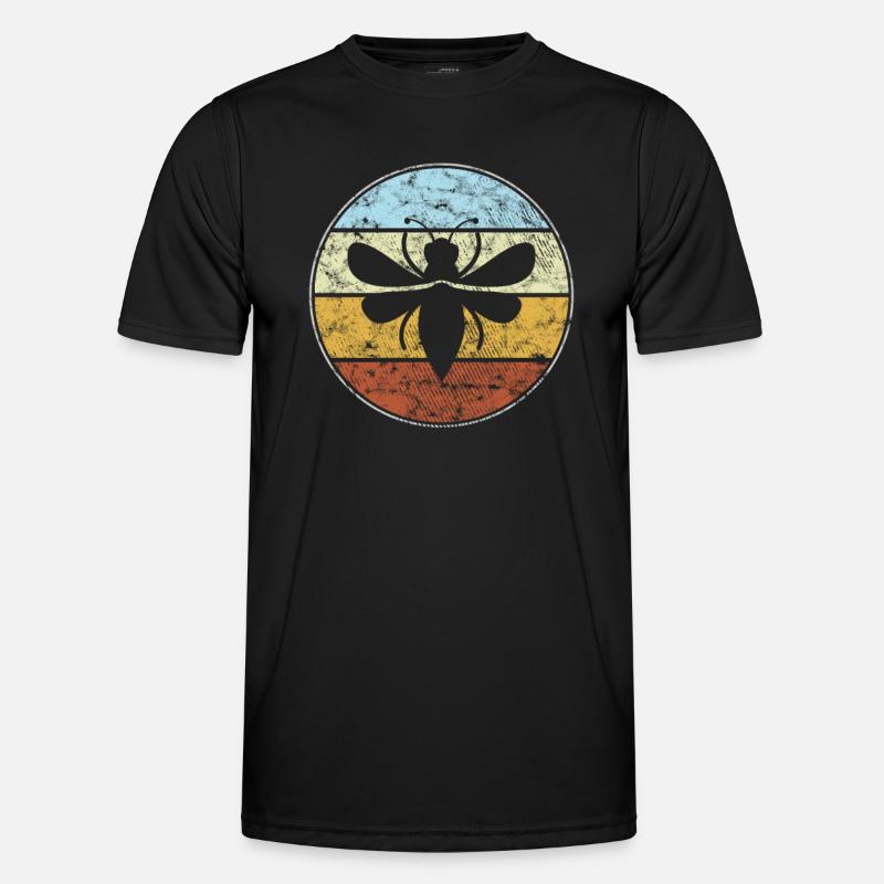 Bee Retro - Men's Functional T-Shirt - black