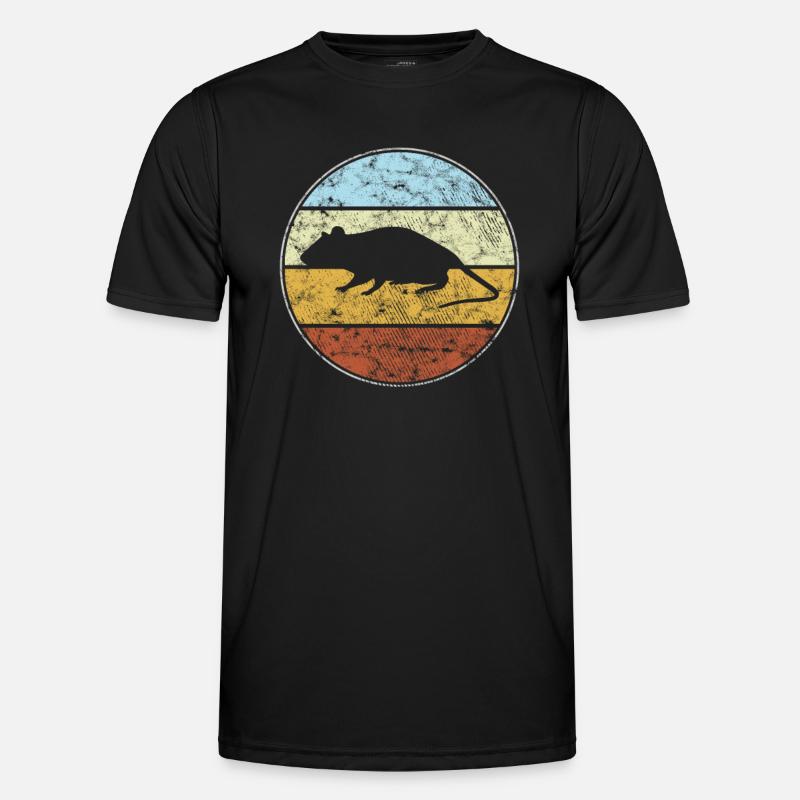 Mouse retro - Men's Functional T-Shirt - black