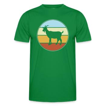 Goat Retro - Men's Functional T-Shirt - kelly green - Front - AI Model Male 178 dark (178cm)
