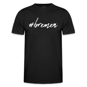 Bremen - Men's Functional T-Shirt - black - Front - AI Model Male 178 dark (178cm)