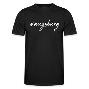Augsburg - Männer Funktions-T-Shirt - Schwarz - Vorne - AI Model Male 178 dark (178cm)