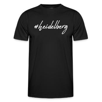 Heidelberg - Männer Funktions-T-Shirt - Schwarz - Vorne - AI Model Male 178 dark (178cm)