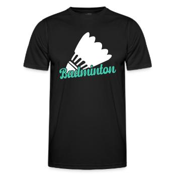 Badminton - T-shirt sport Homme - noir - Devant - AI Model Male 178 dark (178cm)