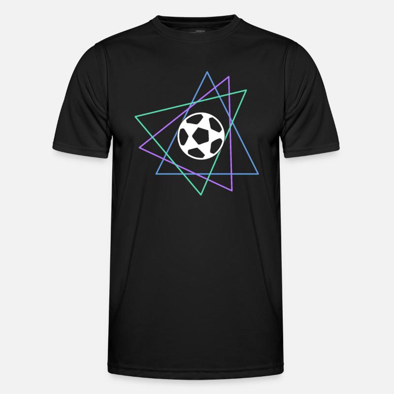 Fußball - Männer Funktions-T-Shirt - Schwarz