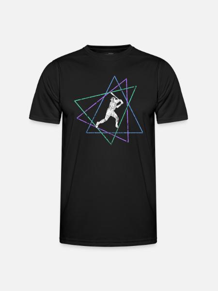 Baseball - Männer Funktions-T-Shirt - Schwarz