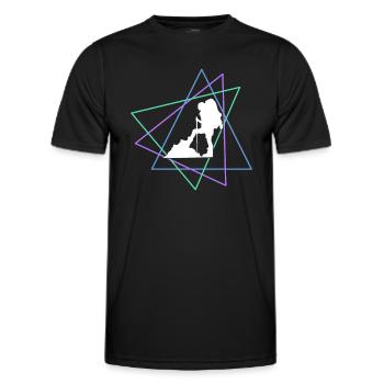 Alpinisme - T-shirt sport Homme - noir - Devant - AI Model Male 178 dark (178cm)