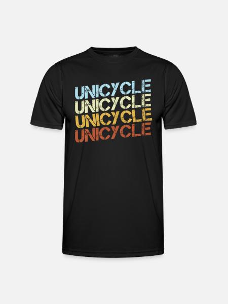 Rétro monocycle - T-shirt sport Homme - noir