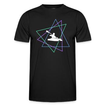 Canoe - Men's Functional T-Shirt - black - Front - AI Model Male 178 dark (178cm)
