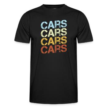 Cars Retro - Men's Functional T-Shirt - black - Front - AI Model Male 178 dark (178cm)