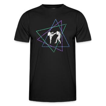 Martial arts - Men's Functional T-Shirt - black - Front - AI Model Male 178 dark (178cm)