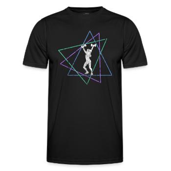 Fitness - Men's Functional T-Shirt - black - Front - AI Model Male 178 dark (178cm)