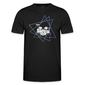 Percussion - Men's Functional T-Shirt - black - Front - AI Model Male 178 dark (178cm)