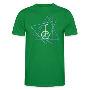 Monocycle - T-shirt sport Homme - vert - Devant - AI Model Male 178 dark (178cm)