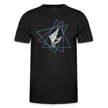 Kite - Men's Functional T-Shirt - black - Front - AI Model Male 178 dark (178cm)