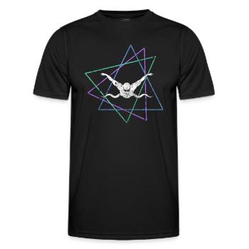 Nager - T-shirt sport Homme - noir - Devant - AI Model Male 178 dark (178cm)