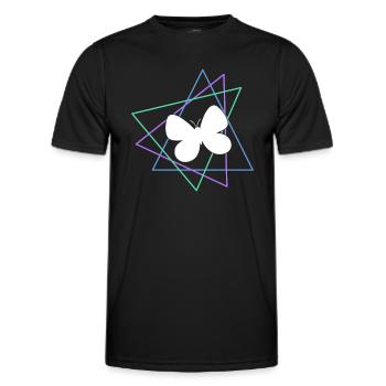 Papillon - T-shirt sport Homme - noir - Devant - AI Model Male 178 dark (178cm)