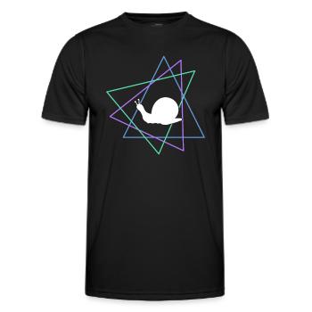 Escargot - T-shirt sport Homme - noir - Devant - AI Model Male 178 dark (178cm)