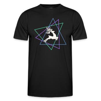 Élan - T-shirt sport Homme - noir - Devant - AI Model Male 178 dark (178cm)