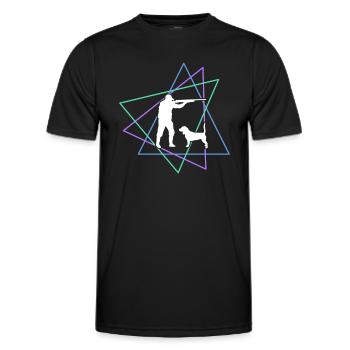 Hunt - Men's Functional T-Shirt - black - Front - AI Model Male 178 dark (178cm)