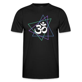 Méditation - T-shirt sport Homme - noir - Devant - AI Model Male 178 dark (178cm)