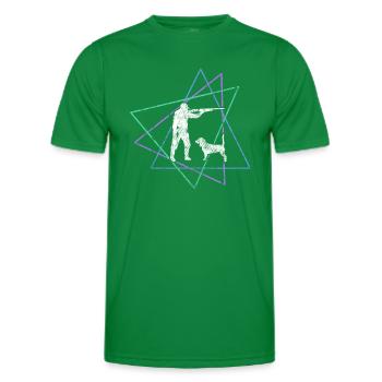 Hunt - Men's Functional T-Shirt - kelly green - Front - AI Model Male 178 dark (178cm)