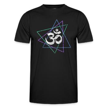 Méditation - T-shirt sport Homme - noir - Devant - AI Model Male 178 dark (178cm)