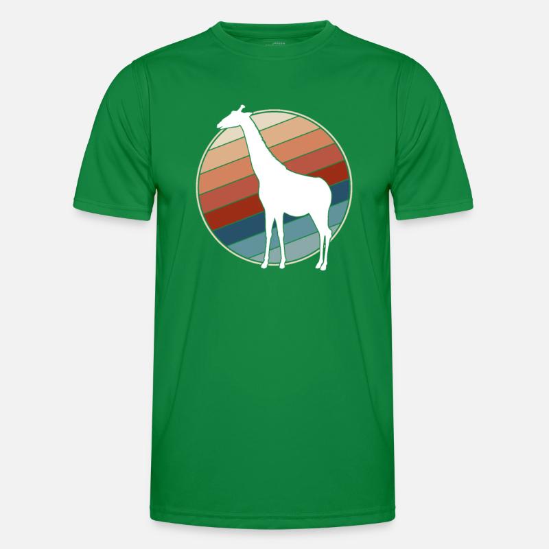 Giraffe Retro Men's Functional T-Shirt