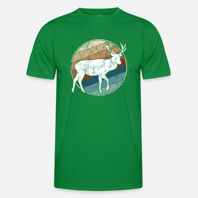 Cerf Rétro T-shirt sport Homme