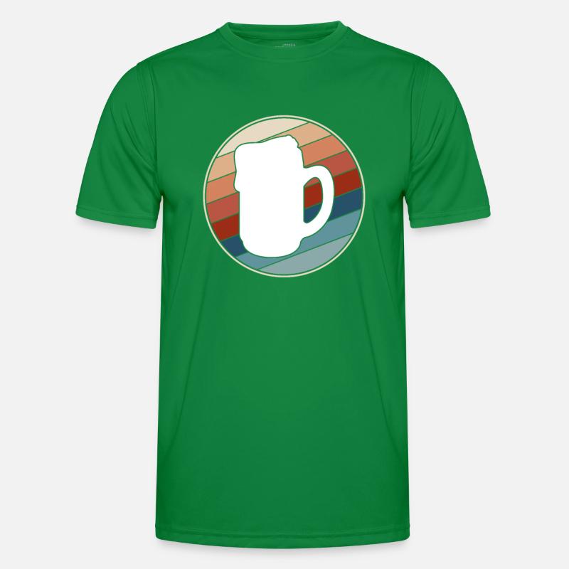 Bier Retro Männer Funktions-T-Shirt