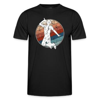 Singing Retro - Men's Functional T-Shirt - black - Front - AI Model Male 178 dark (178cm)