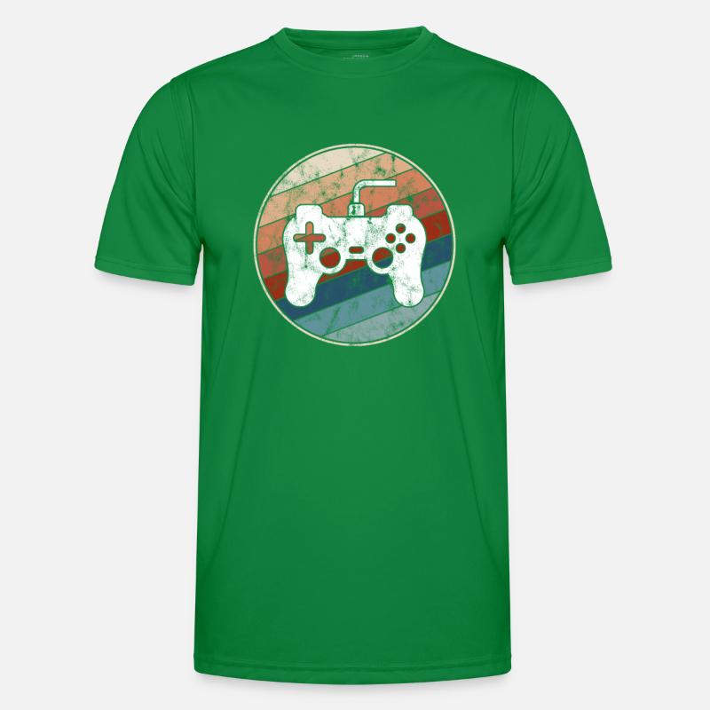 Gaming Retro Männer Funktions-T-Shirt