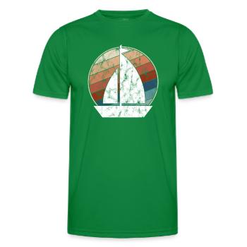 Rétro de la voile - T-shirt sport Homme - vert - Devant - AI Model Male 178 dark (178cm)