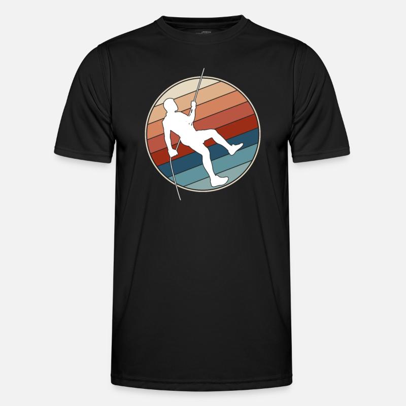 Climbing Retro - Men's Functional T-Shirt - black
