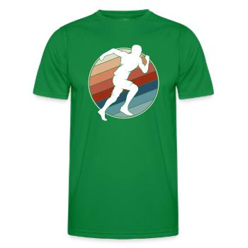 Jogging Rétro - T-shirt sport Homme - vert - Devant - AI Model Male 178 dark (178cm)