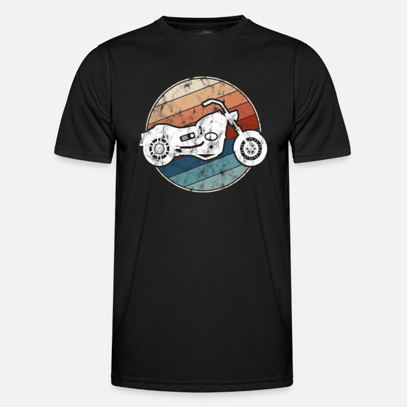 Motorcycle Retro - Men's Functional T-Shirt - black