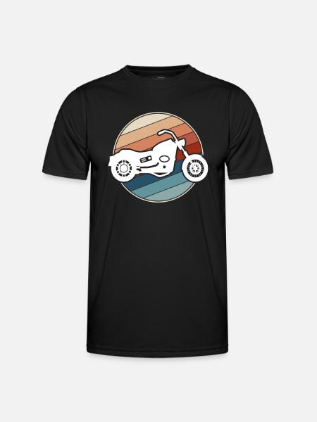 Motorcycle Retro - Men's Functional T-Shirt - black
