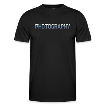 Fotografie - Männer Funktions-T-Shirt - Schwarz - Vorne - AI Model Male 178 dark (178cm)