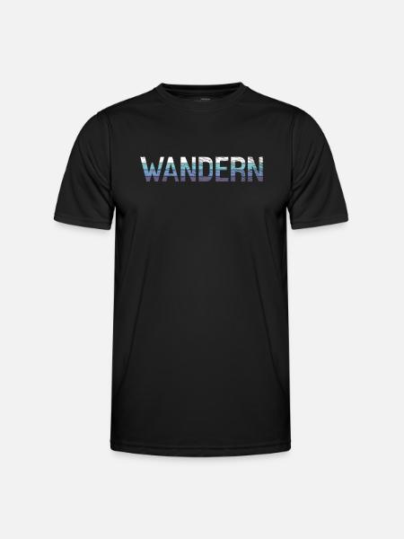 Wandern - Männer Funktions-T-Shirt - Schwarz