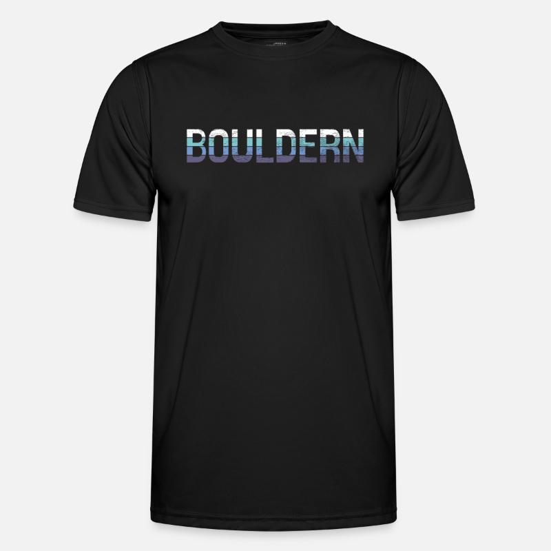 Klettern - Männer Funktions-T-Shirt - Schwarz