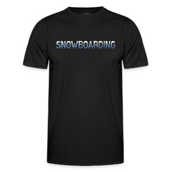 Snowboarding - Männer Funktions-T-Shirt - Schwarz - Vorne - AI Model Male 178 dark (178cm)