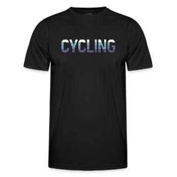 Bicycle - Men's Functional T-Shirt - black - Front - AI Model Male 178 dark (178cm)