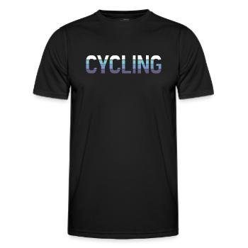 Bicyclette - T-shirt sport Homme - noir - Devant - AI Model Male 178 dark (178cm)