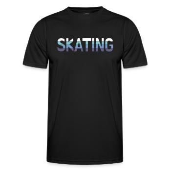 Patinage - T-shirt sport Homme - noir - Devant - AI Model Male 178 dark (178cm)