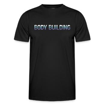 Body building - Men's Functional T-Shirt - black - Front - AI Model Male 178 dark (178cm)