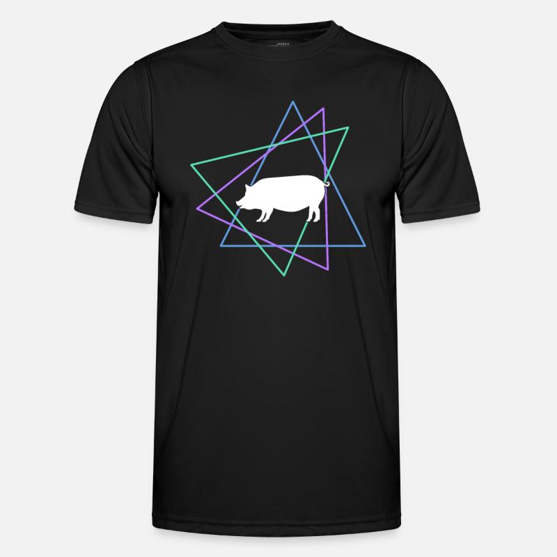 Schwein Männer Funktions-T-Shirt