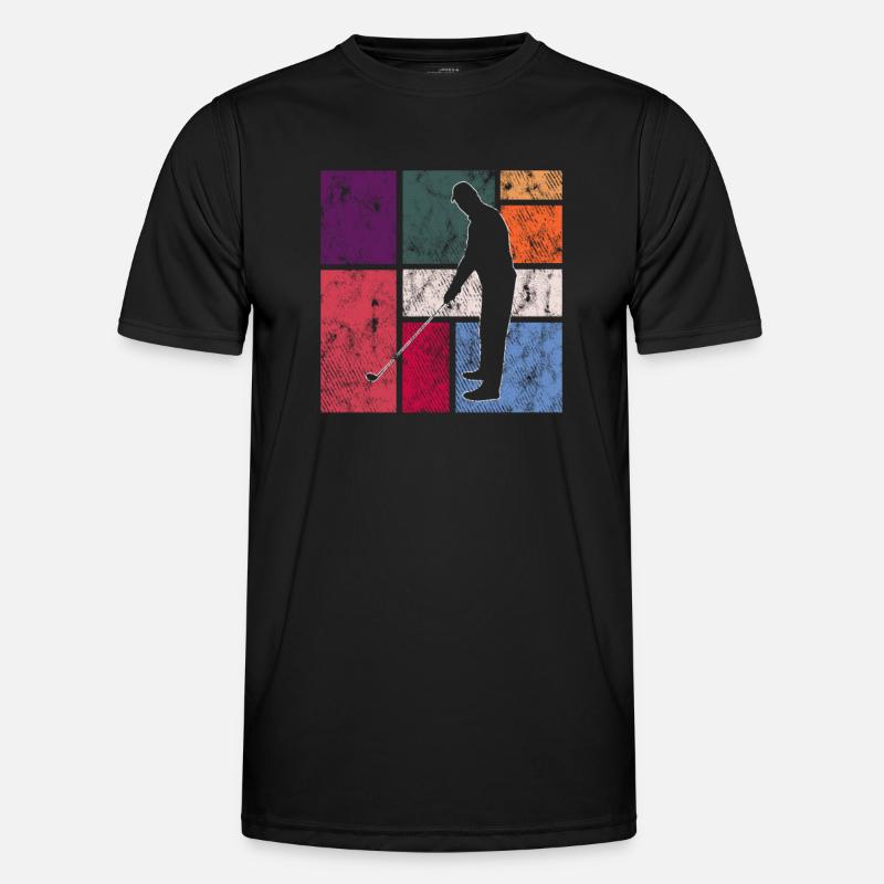 Golf - Männer Funktions-T-Shirt - Schwarz