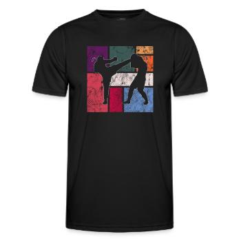 Martial arts - Men's Functional T-Shirt - black - Front - AI Model Male 178 dark (178cm)