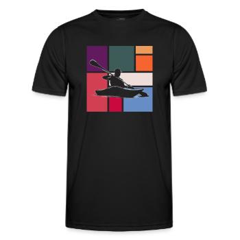 Canoe - Men's Functional T-Shirt - black - Front - AI Model Male 178 dark (178cm)
